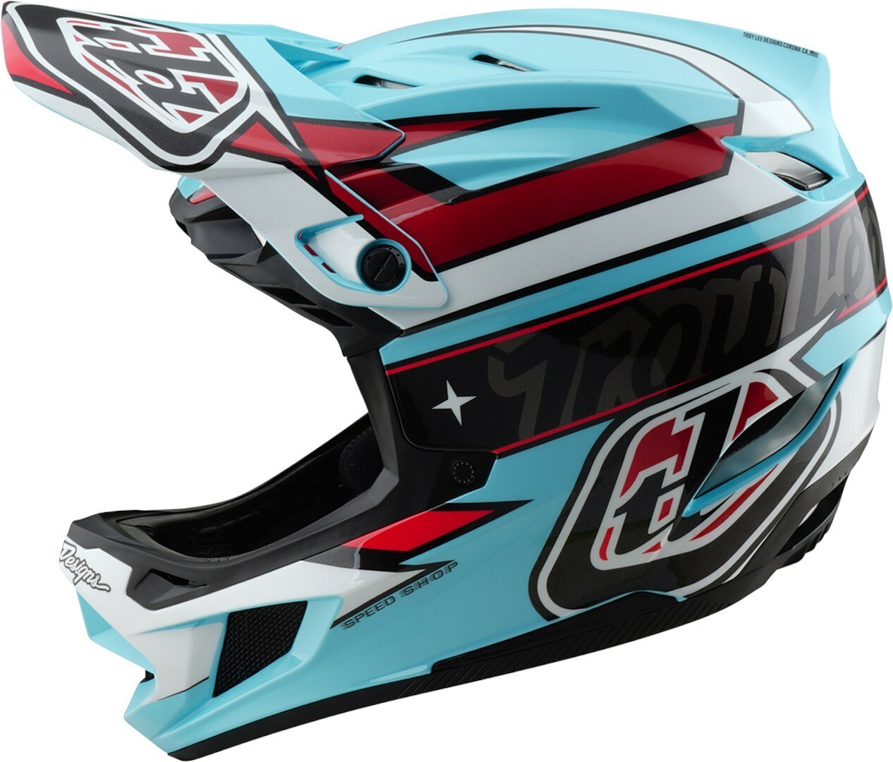 Troy Lee Designs D4 Mips Linear Polyacrylite Downhill Helm multi-coloured XL (60/61) Figure 9