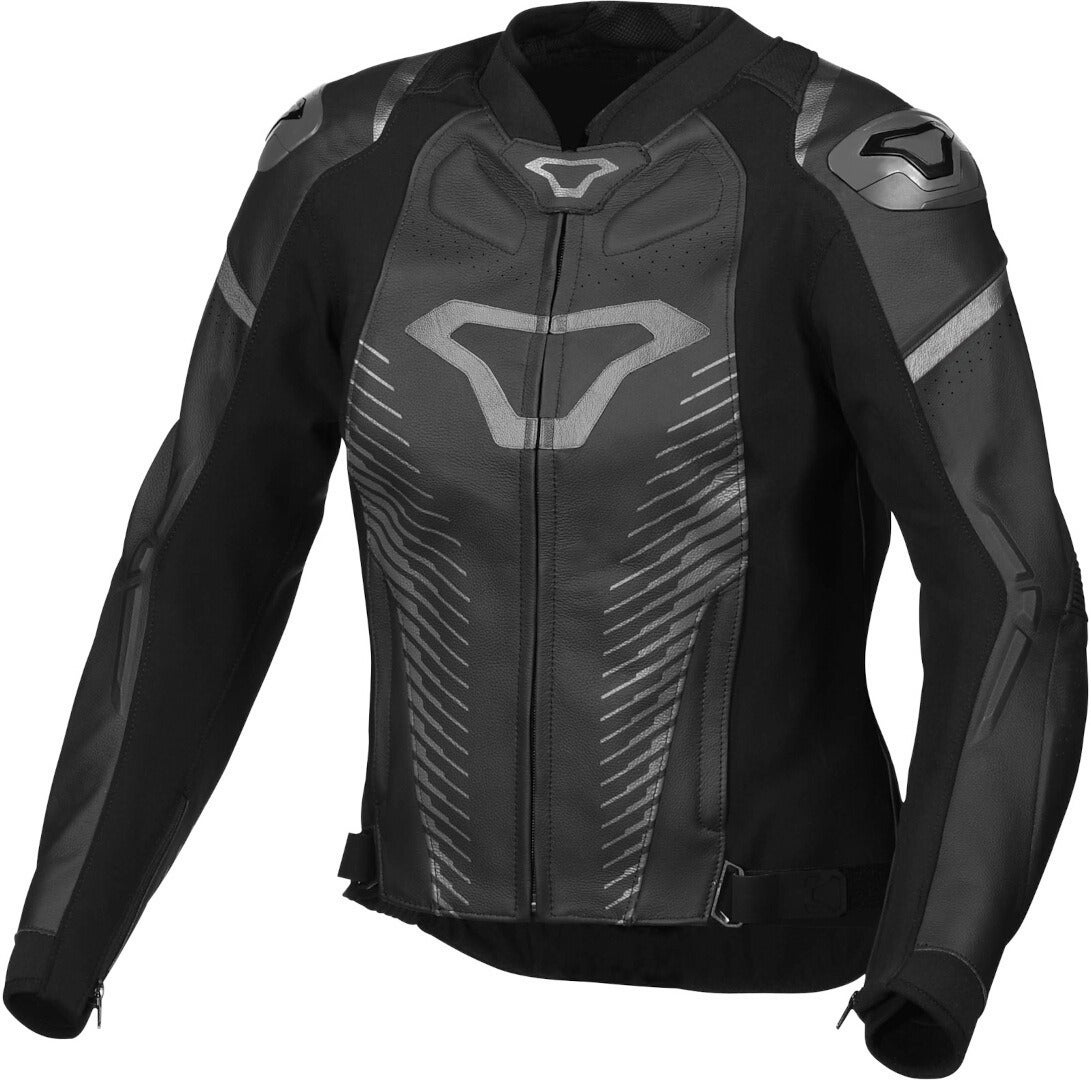 Macna Tronniq Damen Motorrad Lederjacke schwarz 38 Abbildung 1