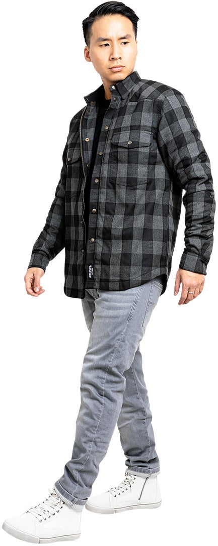 John Doe Motoshirt Skjorte grå/sort XL Figur 12