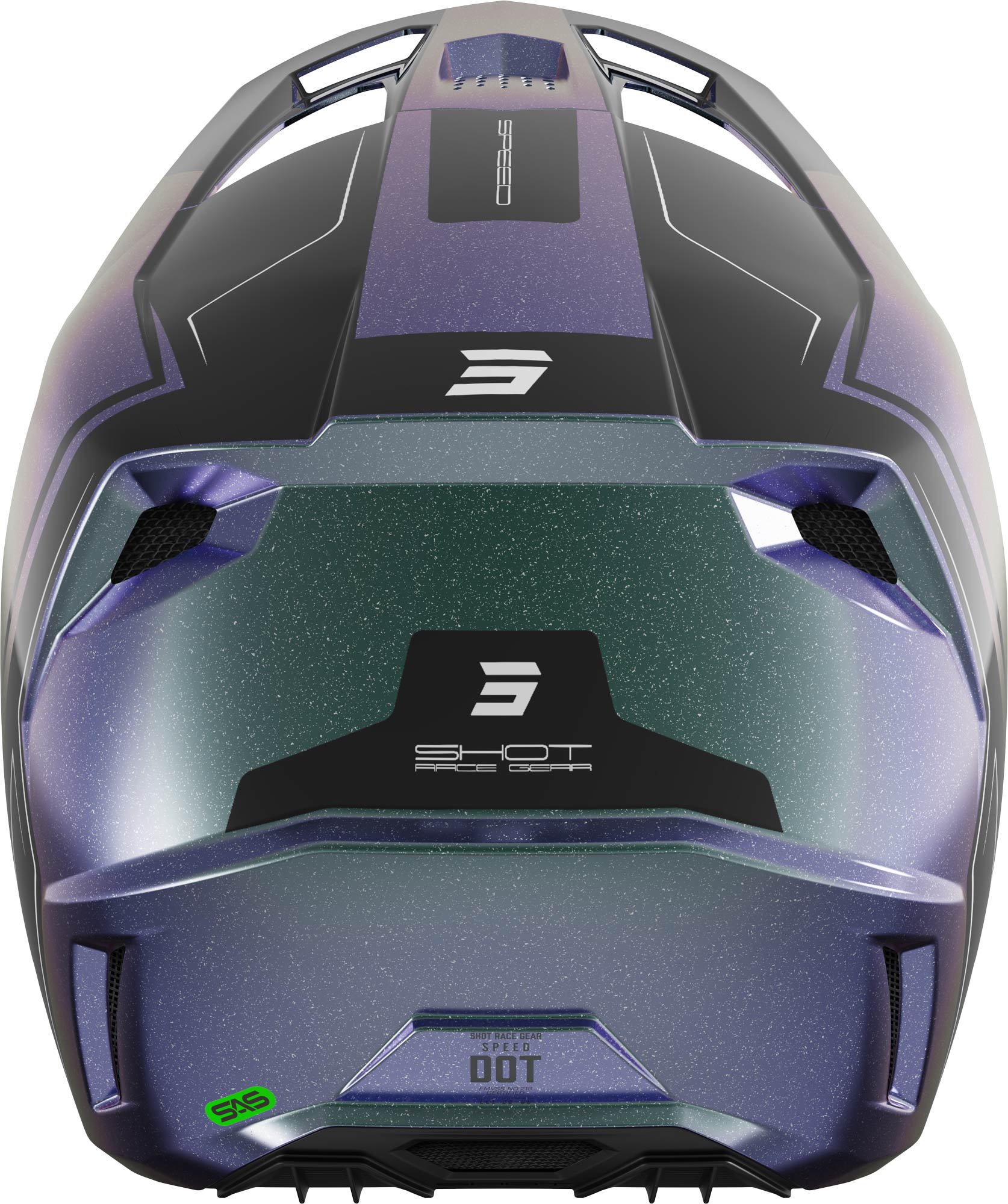 Shot Speed Fury Motorcross helm paars Verlies (59/60) Figuur 3