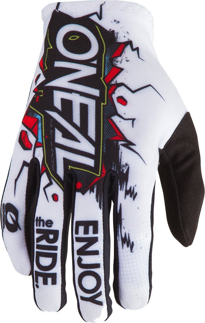 Oneal Men's White Matrix Villain 2 Motocross Gloves