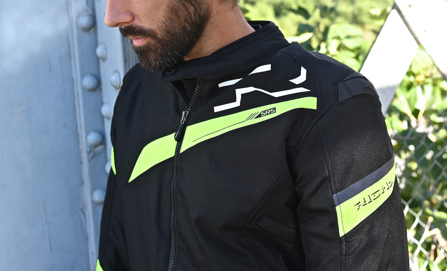 Richa Gotham 3 WP waterproof Motorcycle Textile Jacket black/yellow M Figure 5