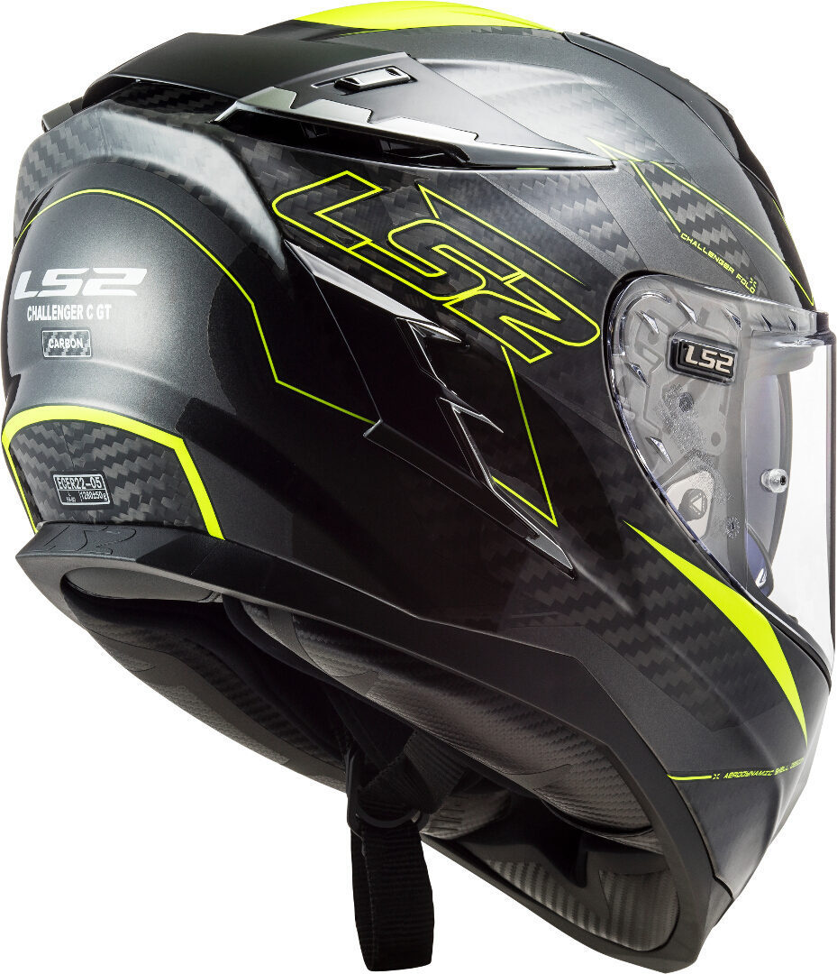 LS2 FF327 Challenger Fold Carbon Helm gelb M (57/58) Abbildung 7