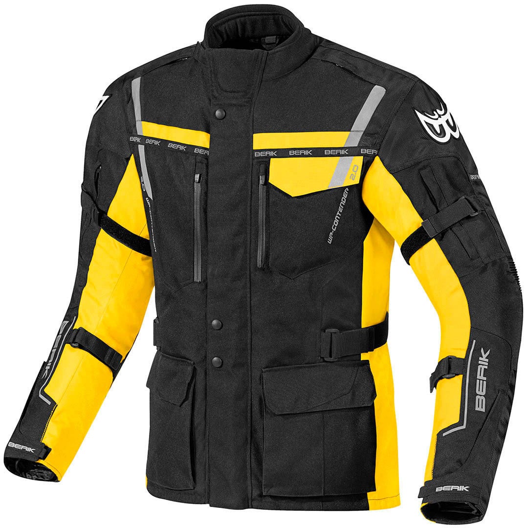 Berik Torino Waterproof Motorcycle Textile Jacket black/yellow 58 Figure 1