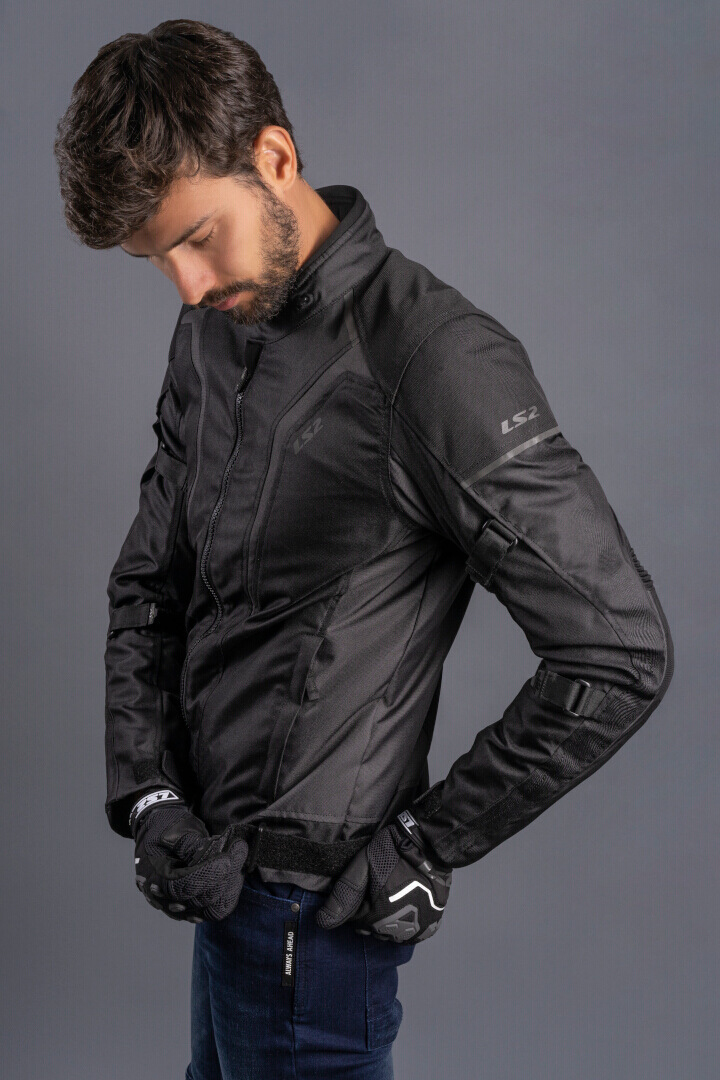 LS2 Sepang waterproof Motorcycle Textile Jacket black/dark grey 5XL Figure 10
