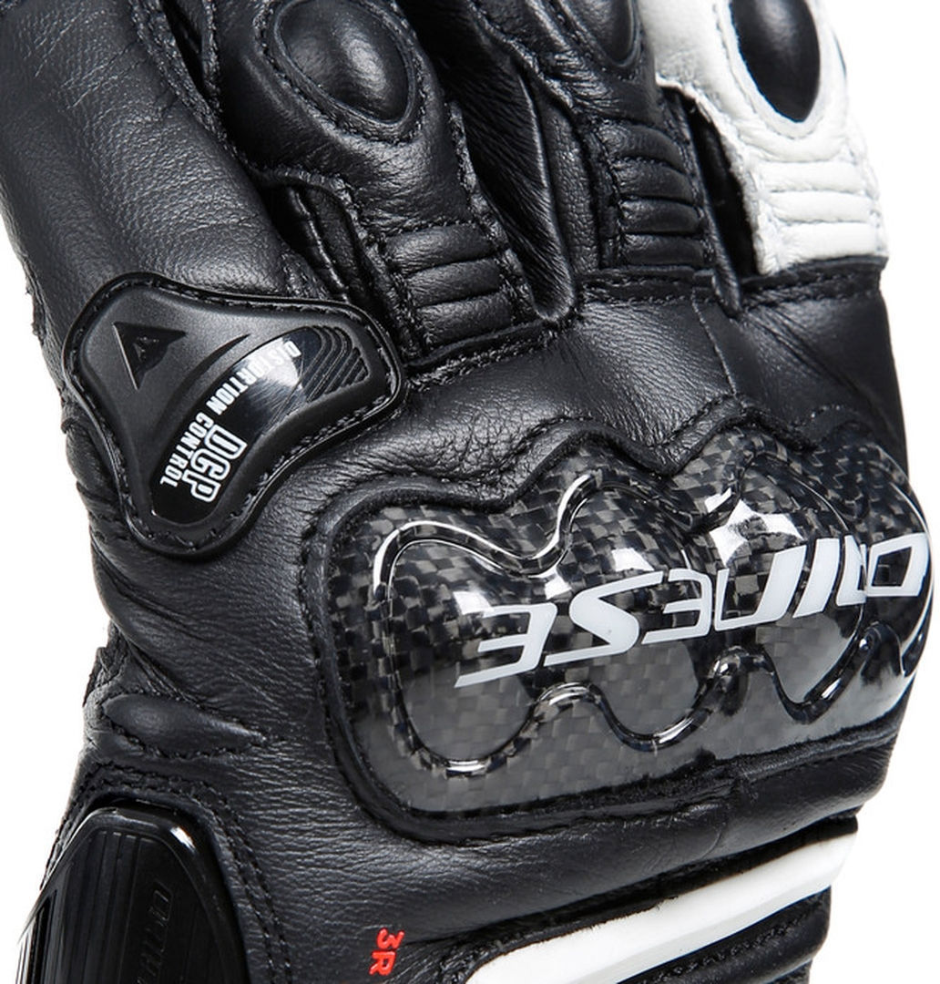Dainese Carbon 4 Long Mănuși pentru motociclete pentru doamne alb/negru S Figura 8