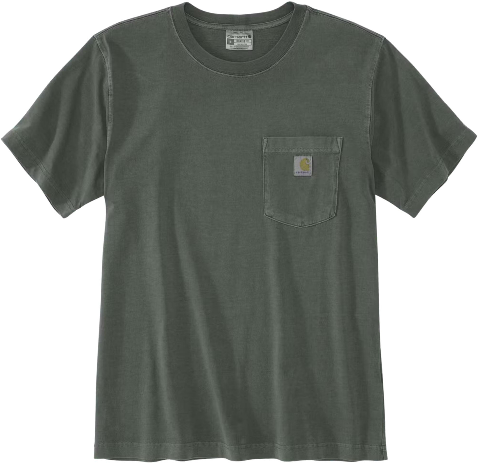 Carhartt Irvine Relaxed Garment Dyed T-shirt Vert/Gris S Figure 1