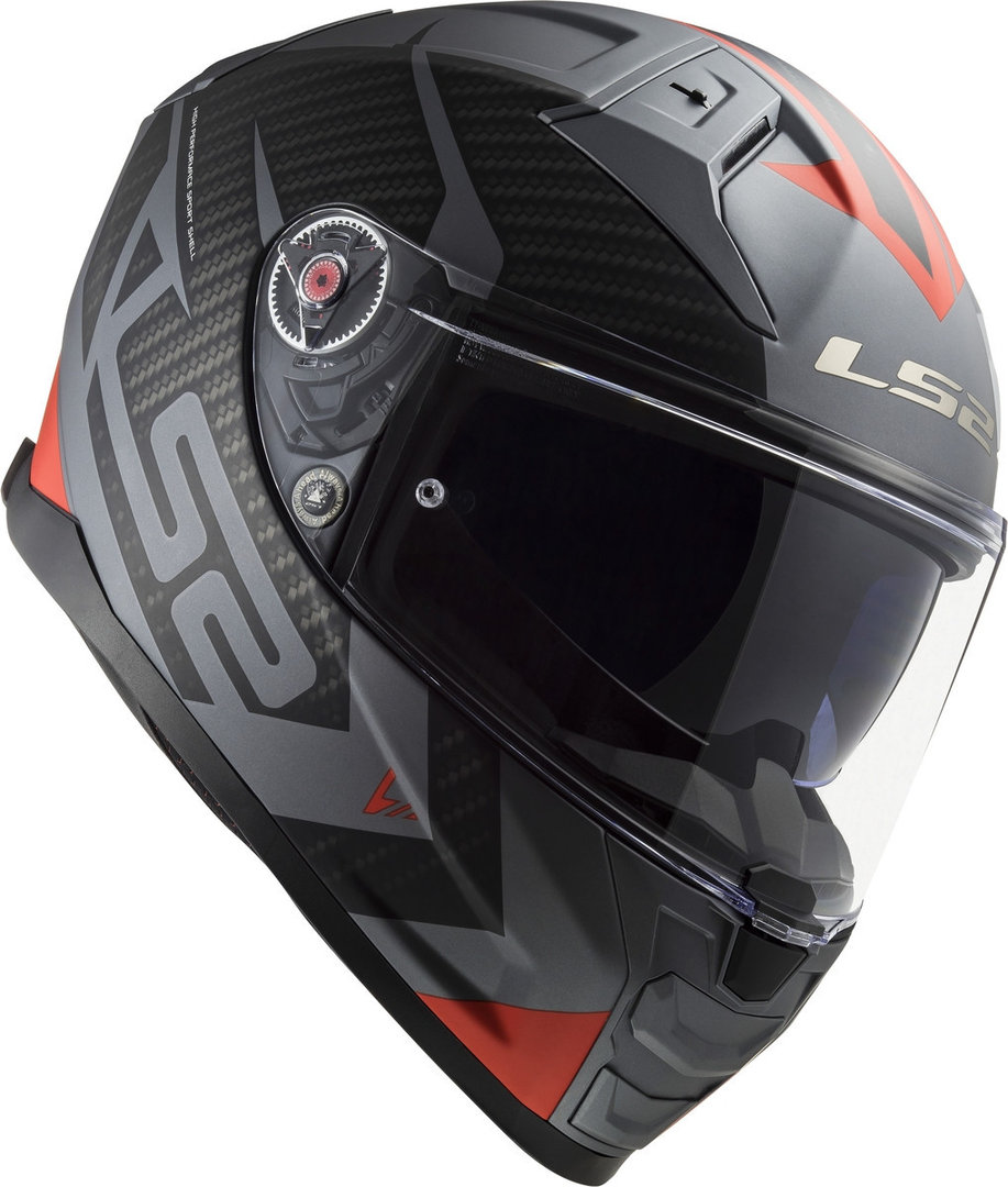 LS2 FF811 Vector II Splitter Helm grijs/rood Verlies (59/60) Figuur 5