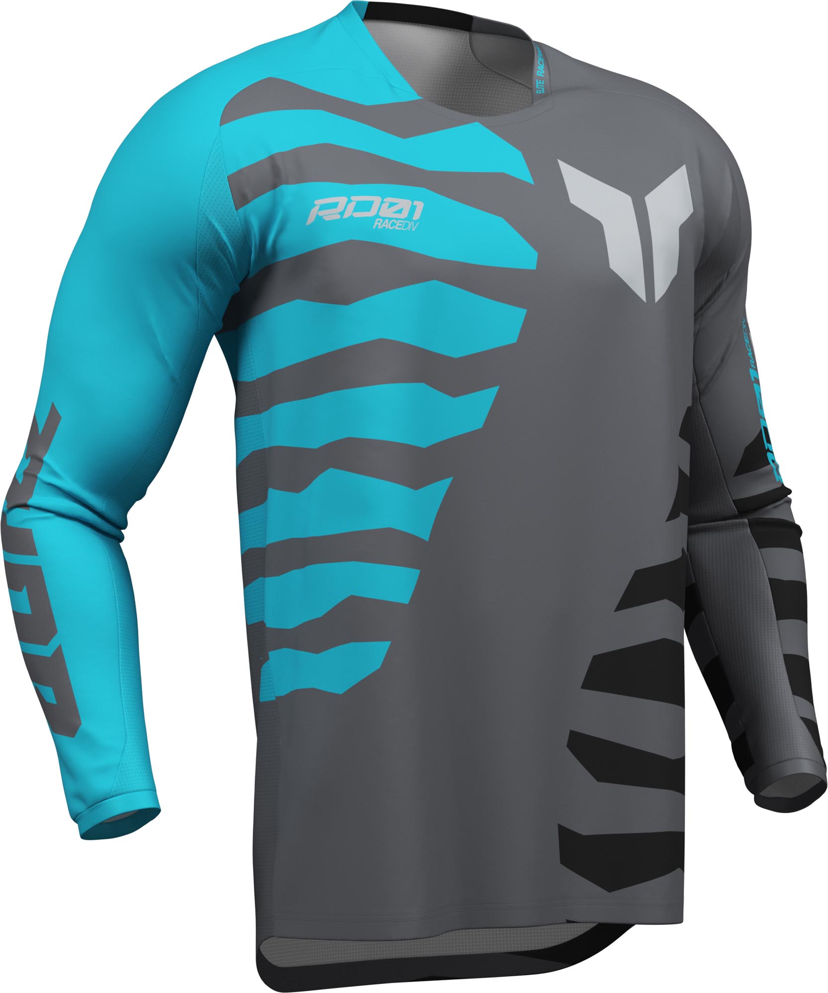 Thor Launchmode Shredder Motokrosa krekls pelēks/zils 3XL 4. attēls