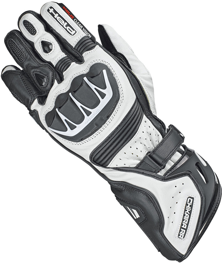 Held Chikara RR Gants de moto perforés Noir/Blanc 10 Figure 1