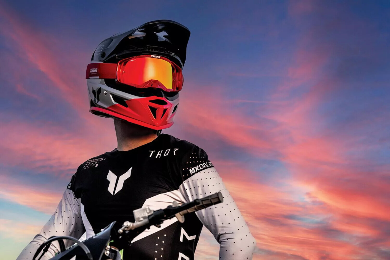 Thor Sportmode Strike Motokrosový dres černobílá M Obrázek 11