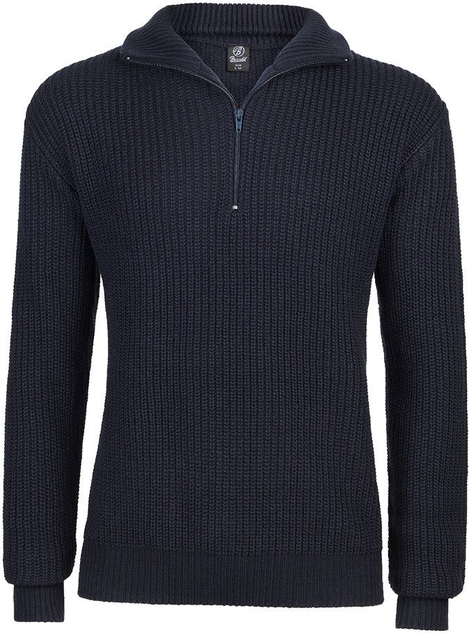 Brandit Marine Pullover Troyer marineblau XL Abbildung 1