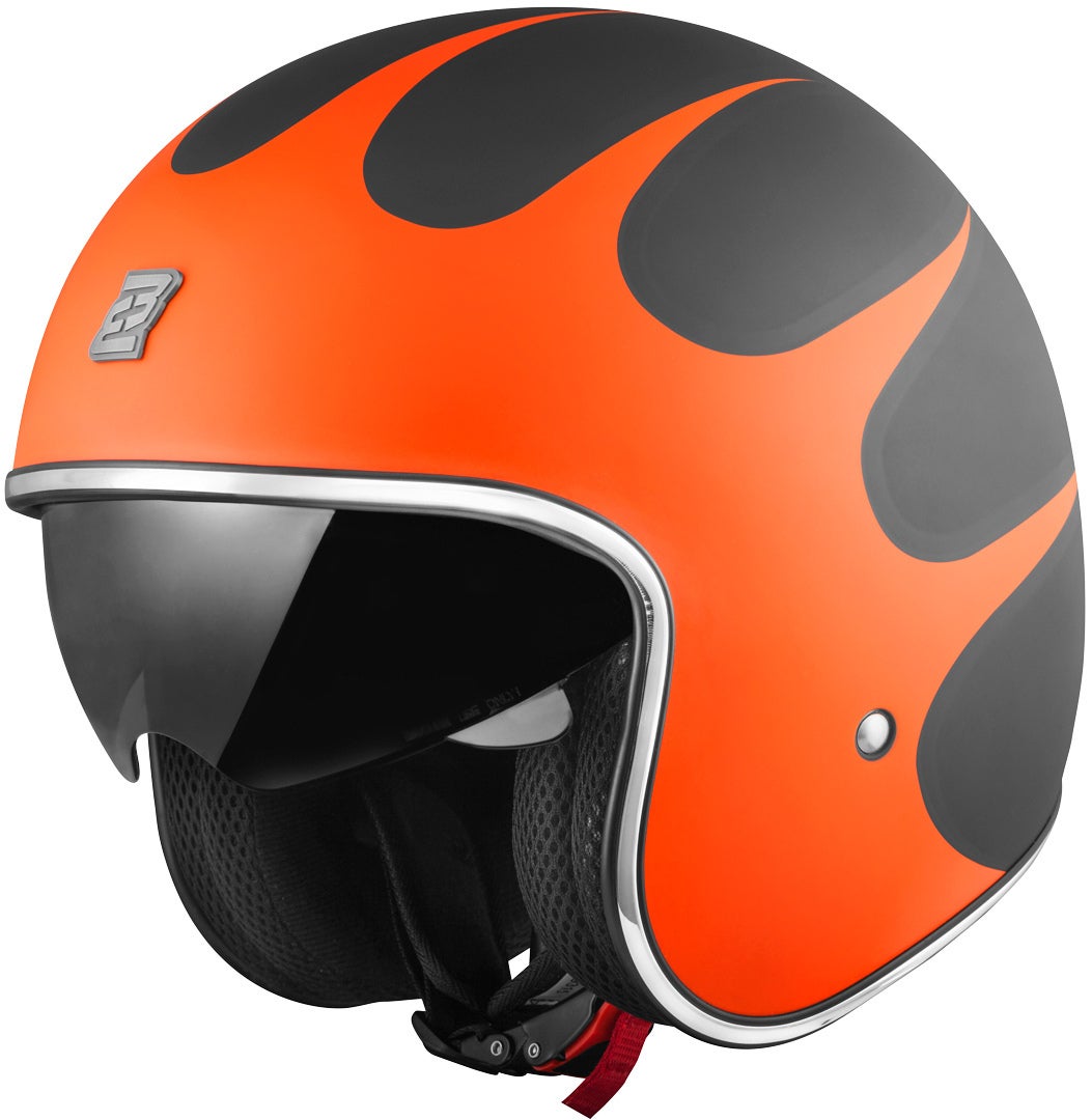 Bogotto V537 Wogi Jet hjelm sort mat/orange M Figur 1