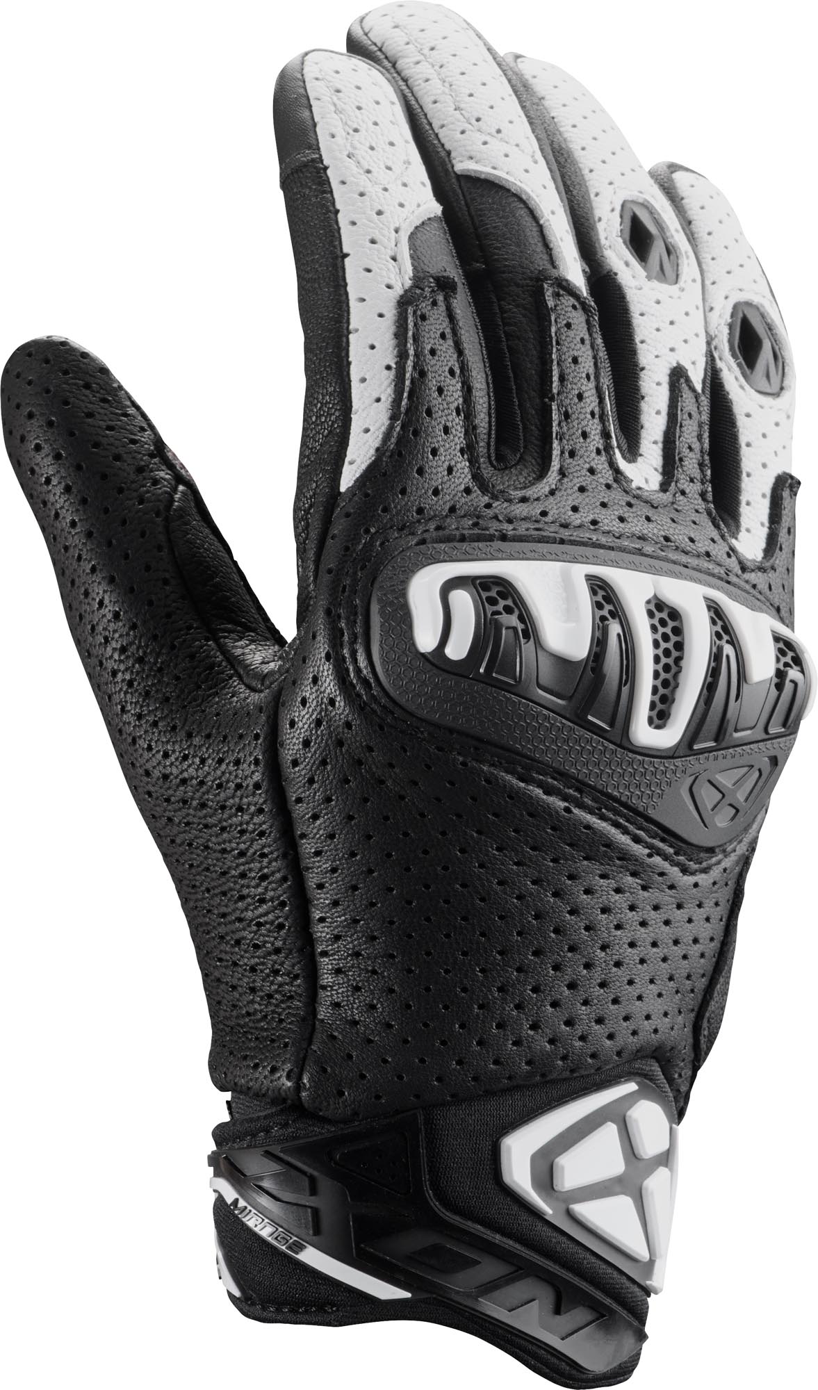 Ixon Mirage Motorrad Handschuhe schwarz/weiß 2XL Abbildung 1