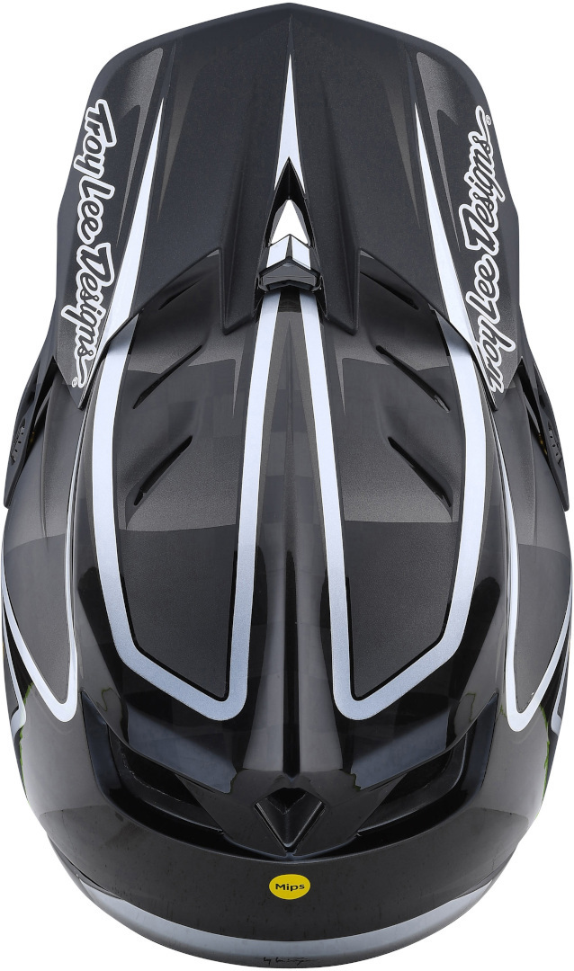Troy Lee Designs D4 Carbon Lines Downhill Helm schwarz/grau XL (60/61) Abbildung 2