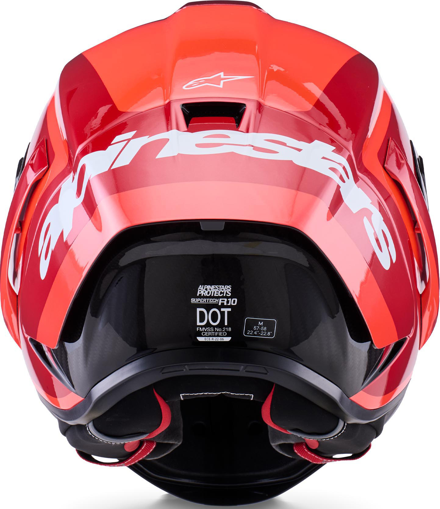 Alpinestars Supertech R10 Arius Hjelm rød/hvit/svart M (57/58) Figur 7