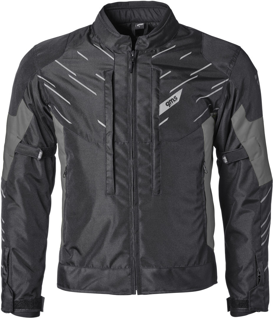 GMS Kasai waterproof Motorcycle Textile Jacket black/grey M Figure 1