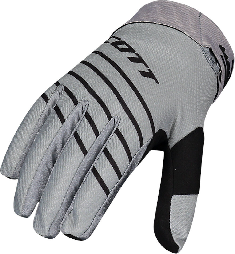 Scott 450 Angled Mănuși de motocross gri/negru S Figura 1