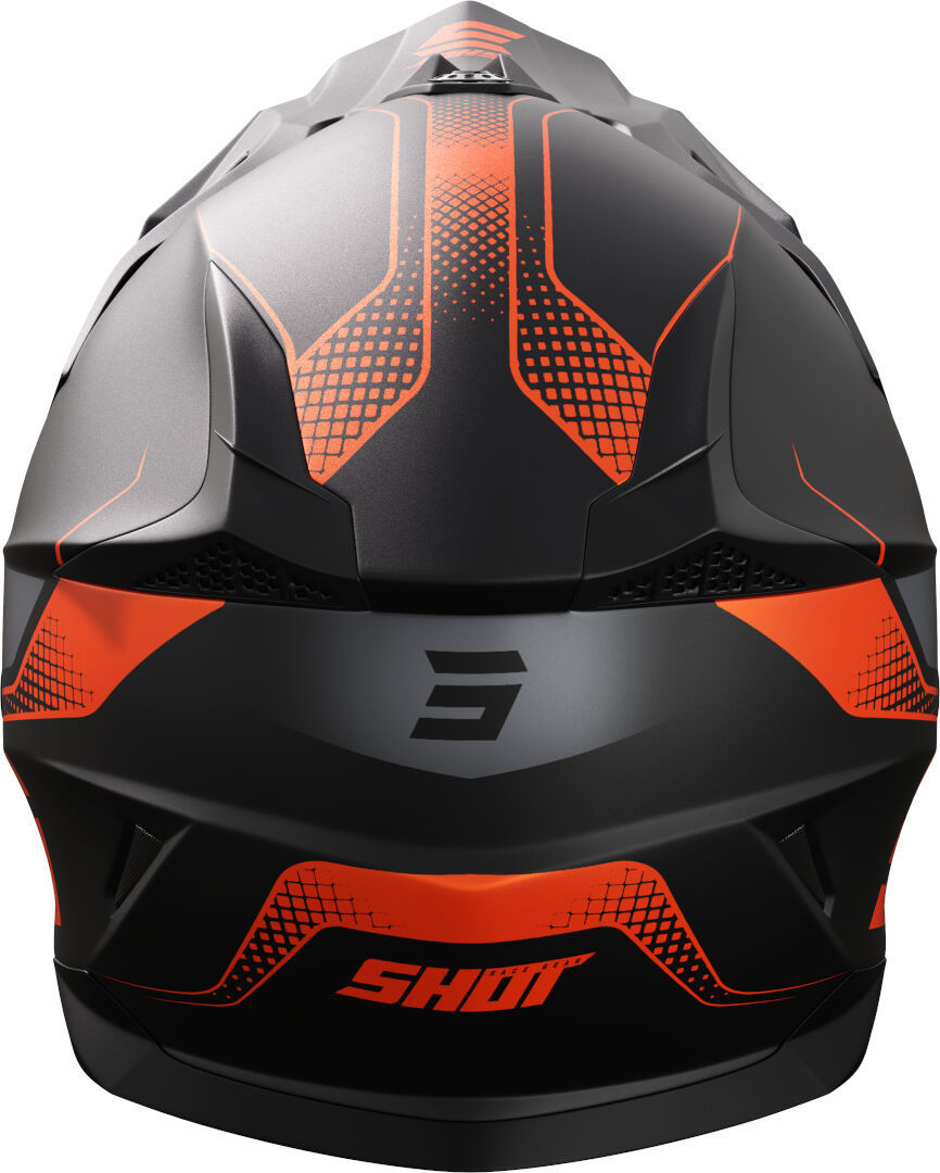 Shot Pulse Edge Motocross hjälm Svart matt/orange XS (53/54) Figur 3