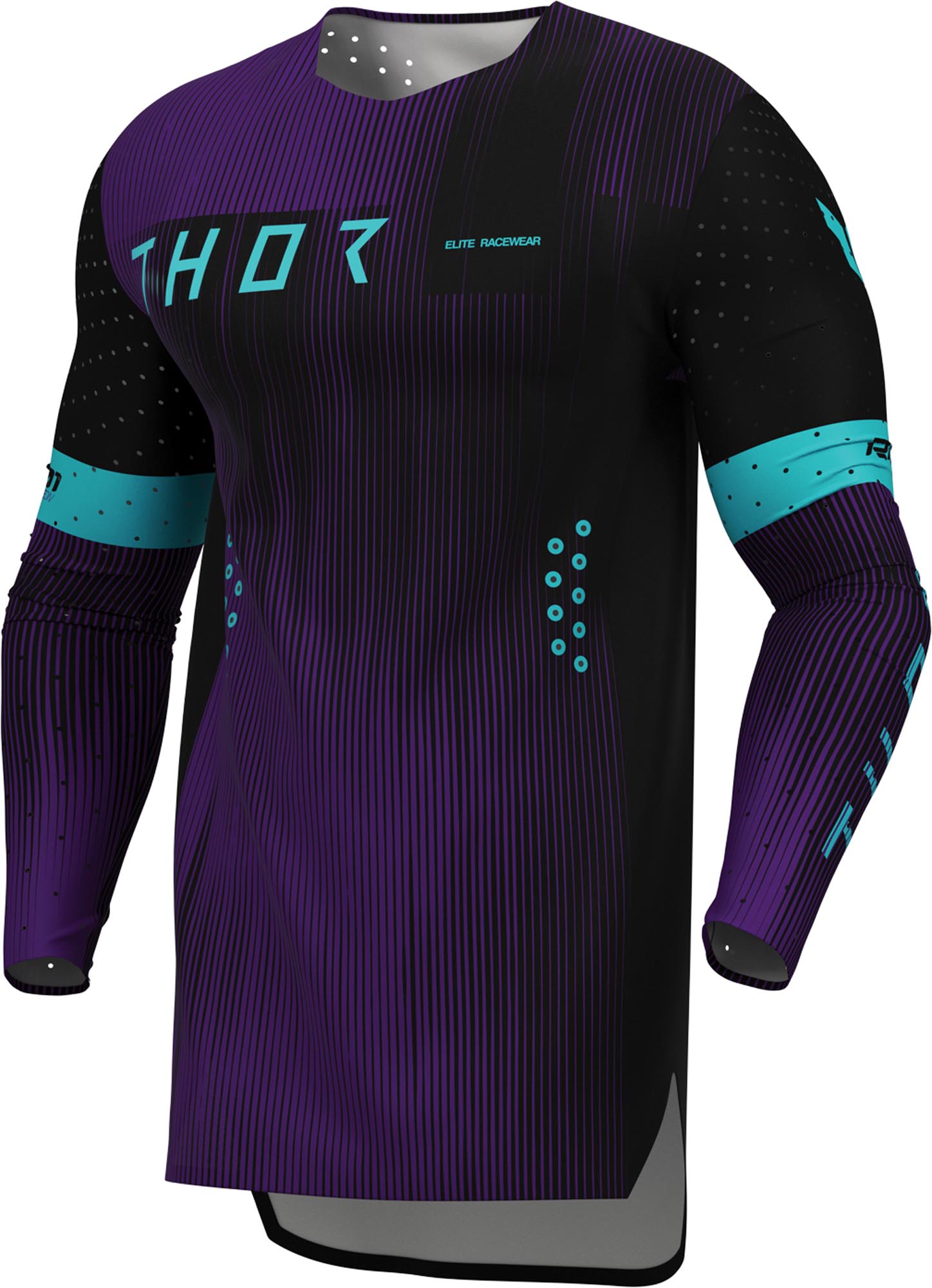 Thor Sportmode Vanish Motocross mez fekete/lila S 1. ábra