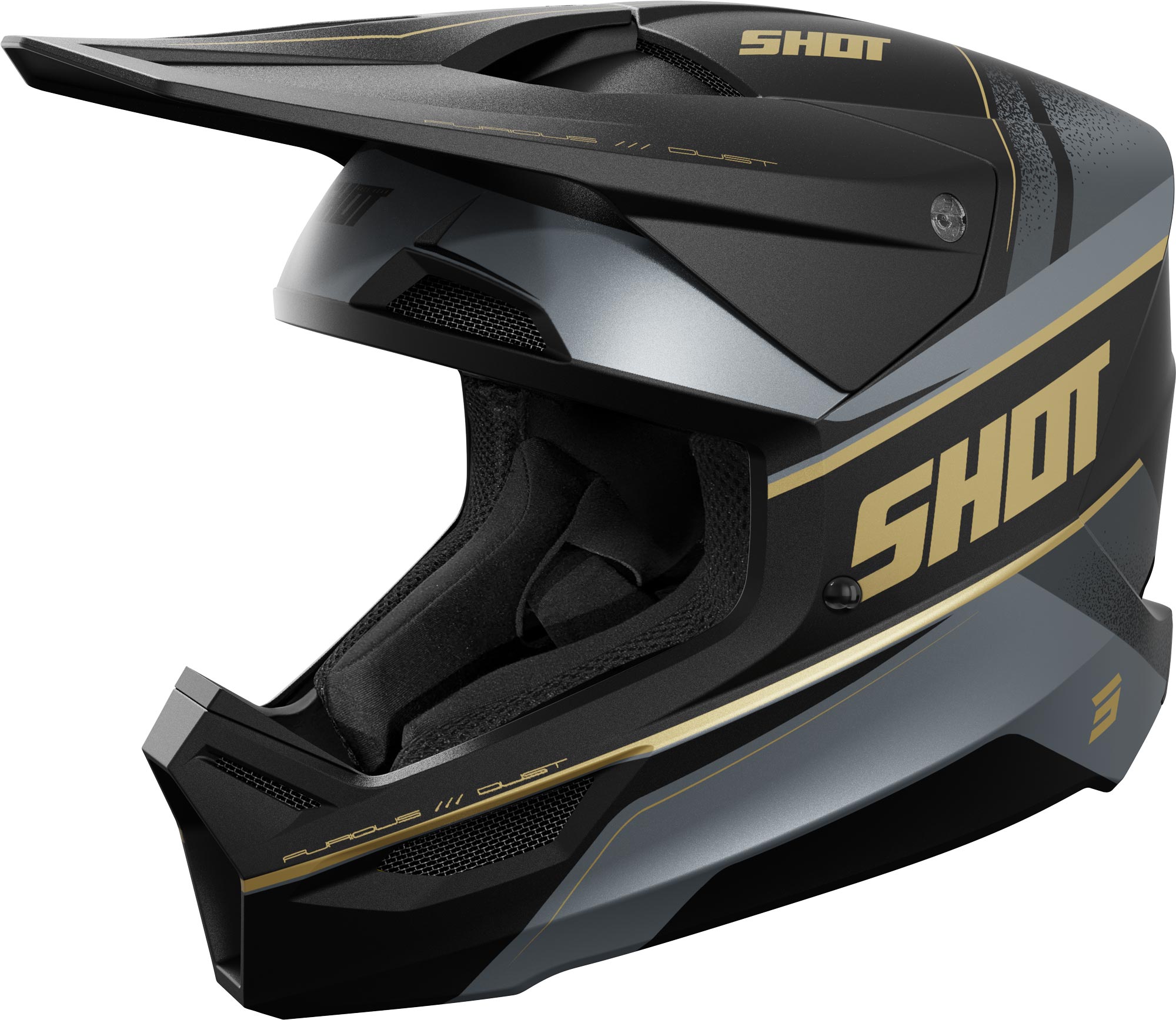 Shot Furious Dust Mips Casco da motocross dorato matt XXL (63/64) Figura 1