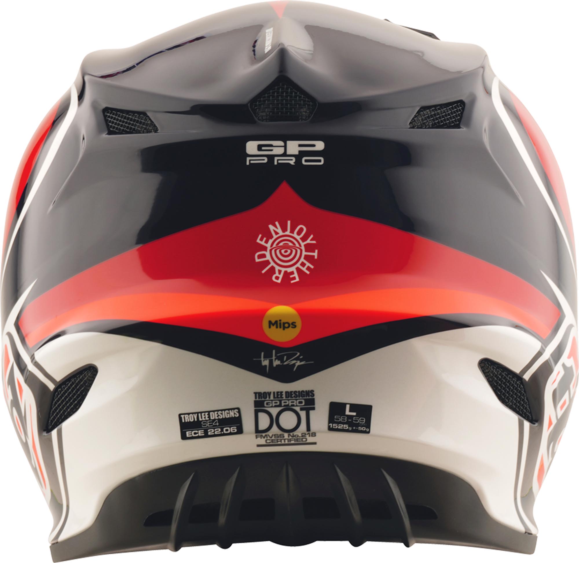 Troy Lee Designs GP Pro Crossover MIPS Capacete de Motocross azul escuro/vermelho M (57/58) Figura 4