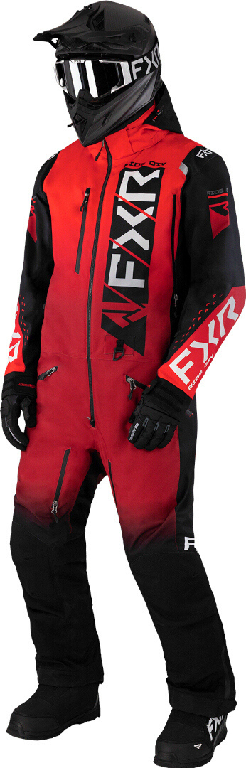 FXR Helium Lite 2023 One Piece Snowmobile Suit red/black/white M Figure 1