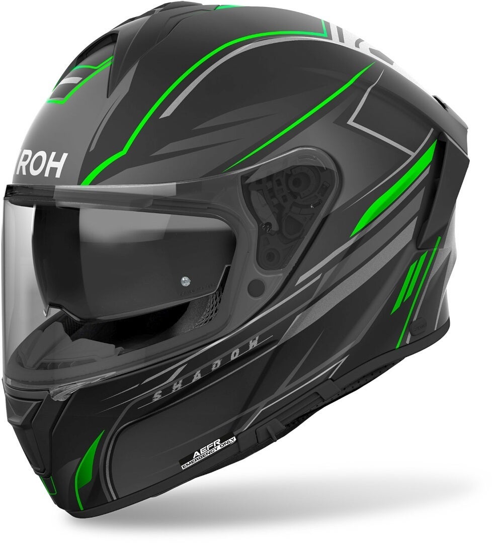 Airoh Spark 2 Shadow Casque noir mat/gris/vert S (55/56) Figure 1