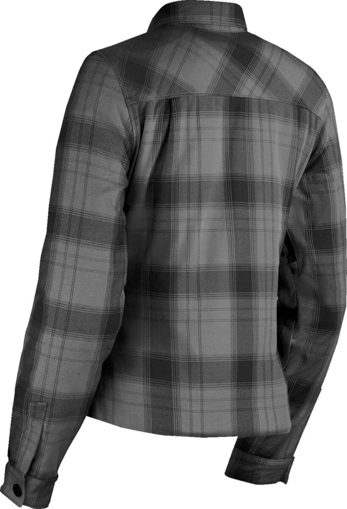 Icon Fallblock Ladies Motorcycle Shirt black/grey M Figure 2