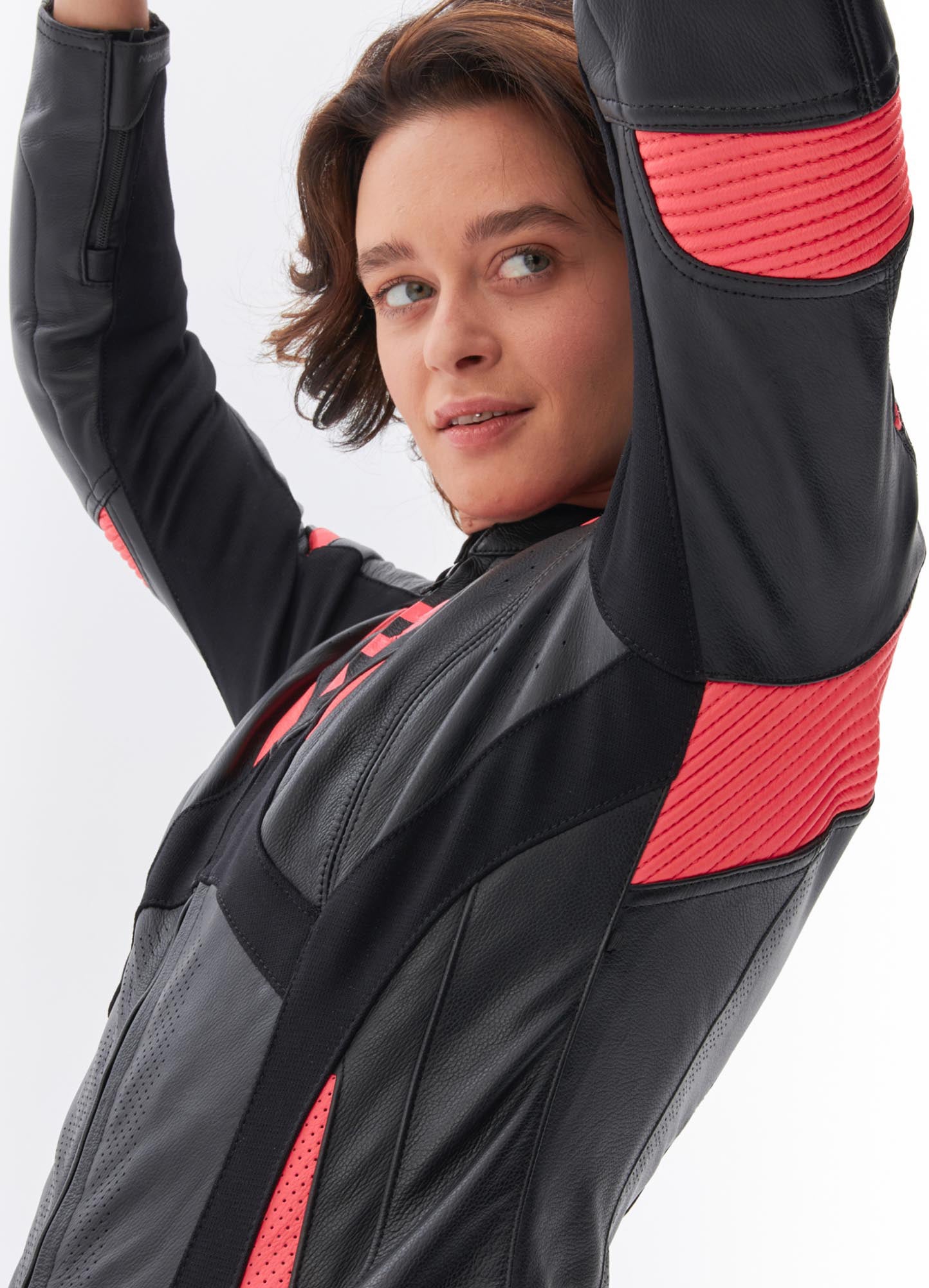 Rebelhorn Rebel Damen Motorrad Lederjacke schwarz/rosa 46 Abbildung 5