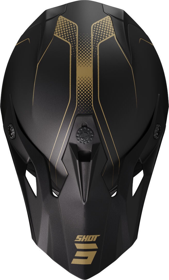 Shot Pulse Edge Casco da motocross nero opaco/oro M (57/58) Figura 3