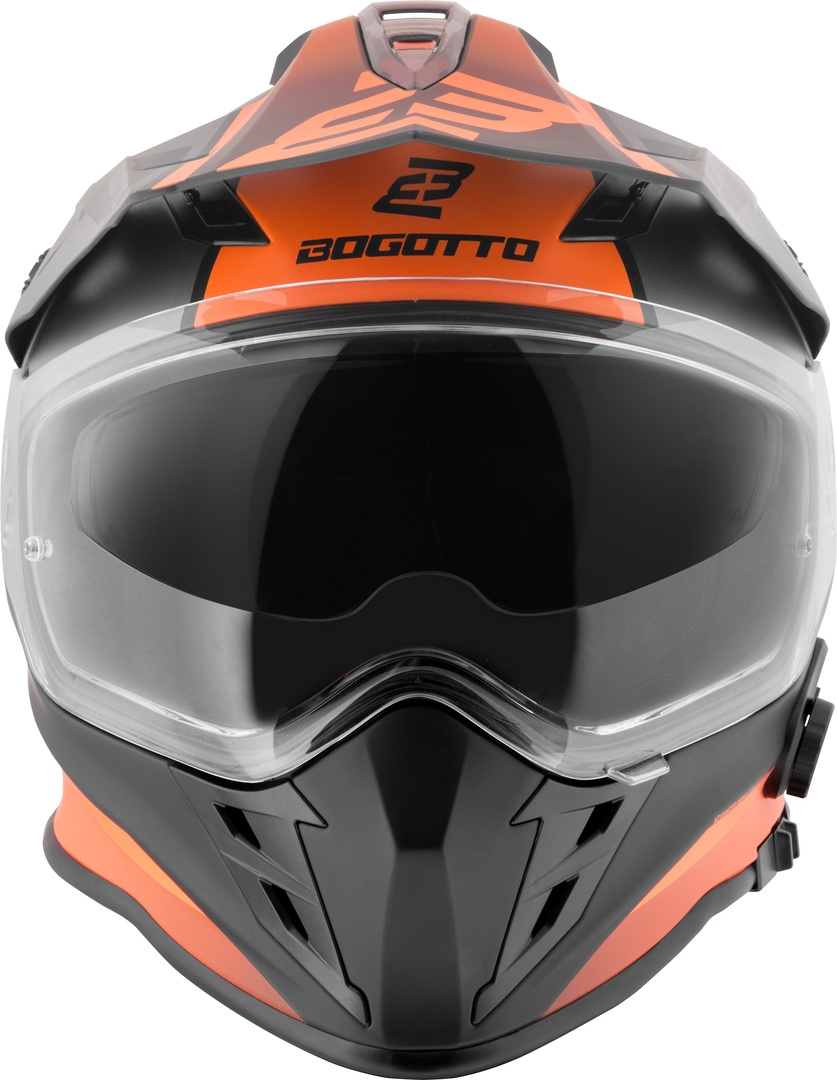Bogotto H331 BT Tour EVO Bluetooth Cască Enduro Negru mat/gri/portocaliu L Figura 9