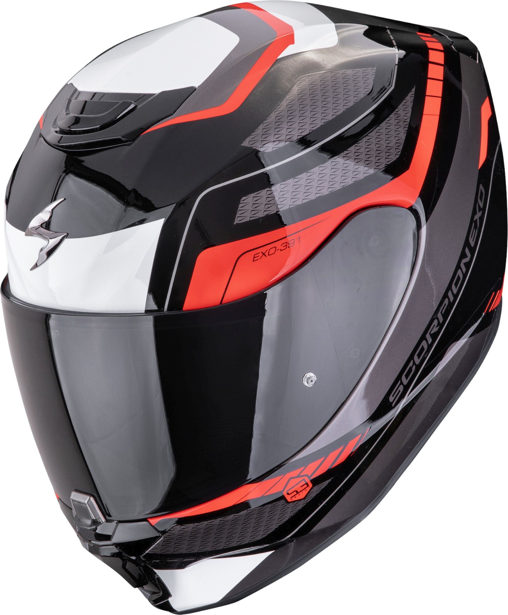 Scorpion Exo-391 Leo Integraalhelm zwart/wit/rood M (57/58) Figuur 1