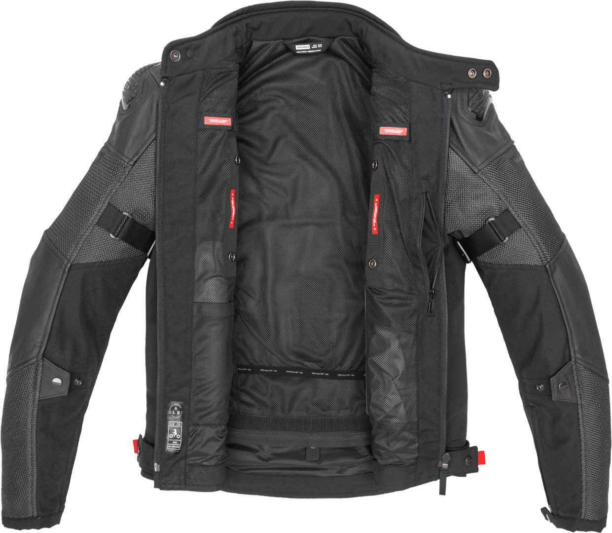Spidi Vent Pro Motorcycle Leather Jacket black 48 Figure 3