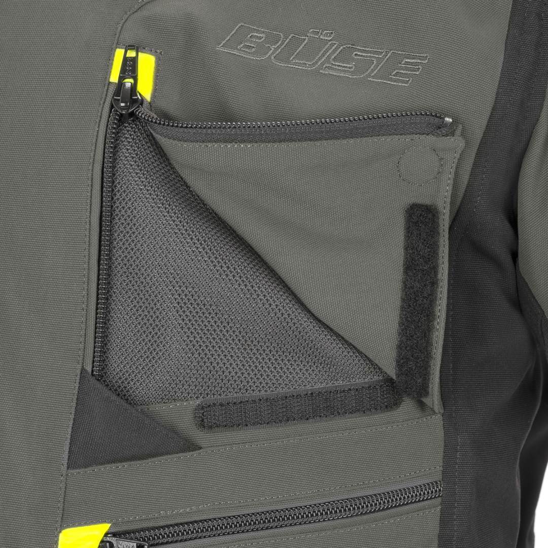 Büse Porto Giacca moto in tessuto nero/bianco/giallo neon 58 Figura 6