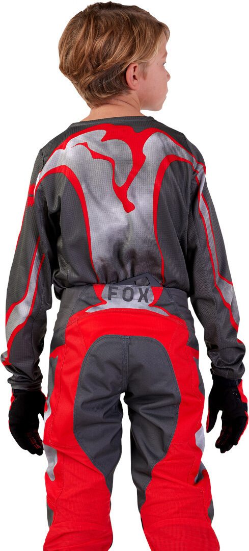 FOX 180 Atlas Pantaloni de motocross pentru tineret Gri/Roșu 22 Figura 2