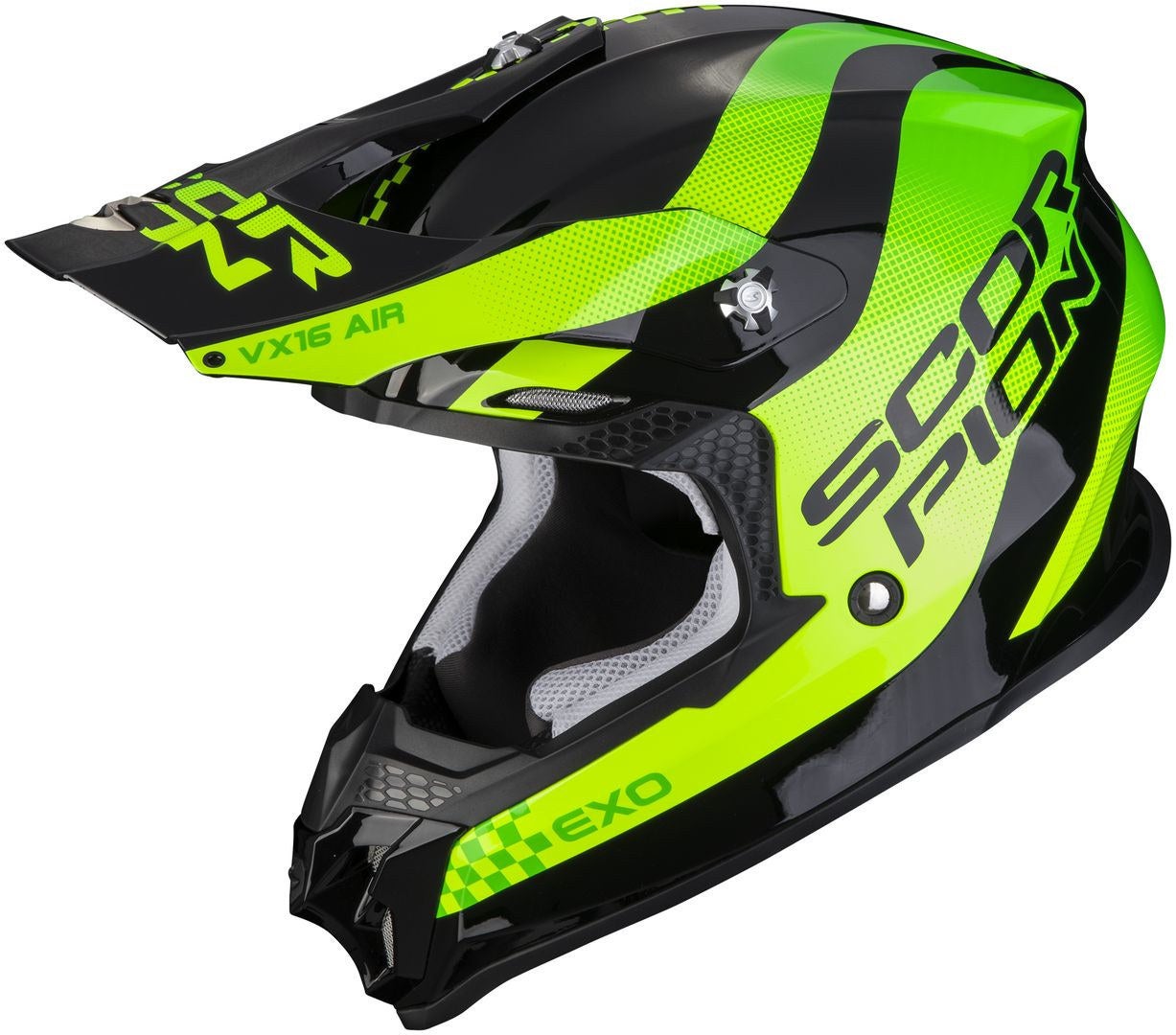 Scorpion VX-16 Air Soul Casco Motocross nero/verde M (57/58) Figura 1