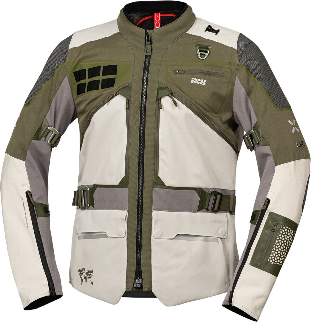 IXS Venture-Air 1.0 Jachetă textilă pentru motociclete verde/gri S Figura 1