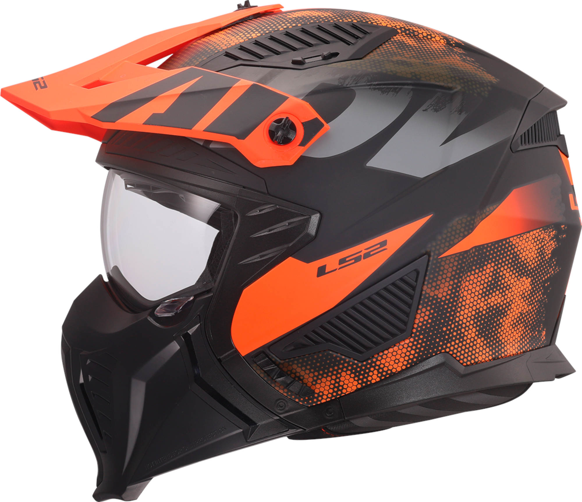 LS2 OF606 Drifter Gas Helmet grey/orange L (59/60) Figure 2