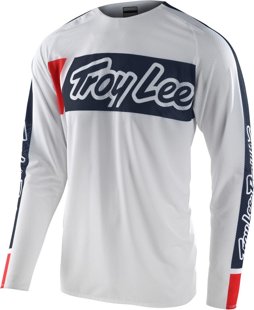 Troy Lee Designs SE Pro Air Vox Motocross Jersey white/blue XL Figure 1