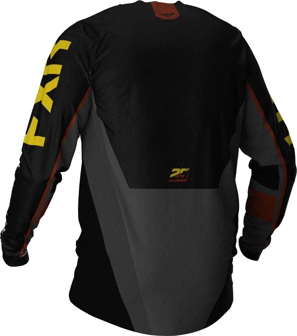 FXR Podium Off-Road MX Gear Motocross Jersey svart/grå/gul M Figur 2