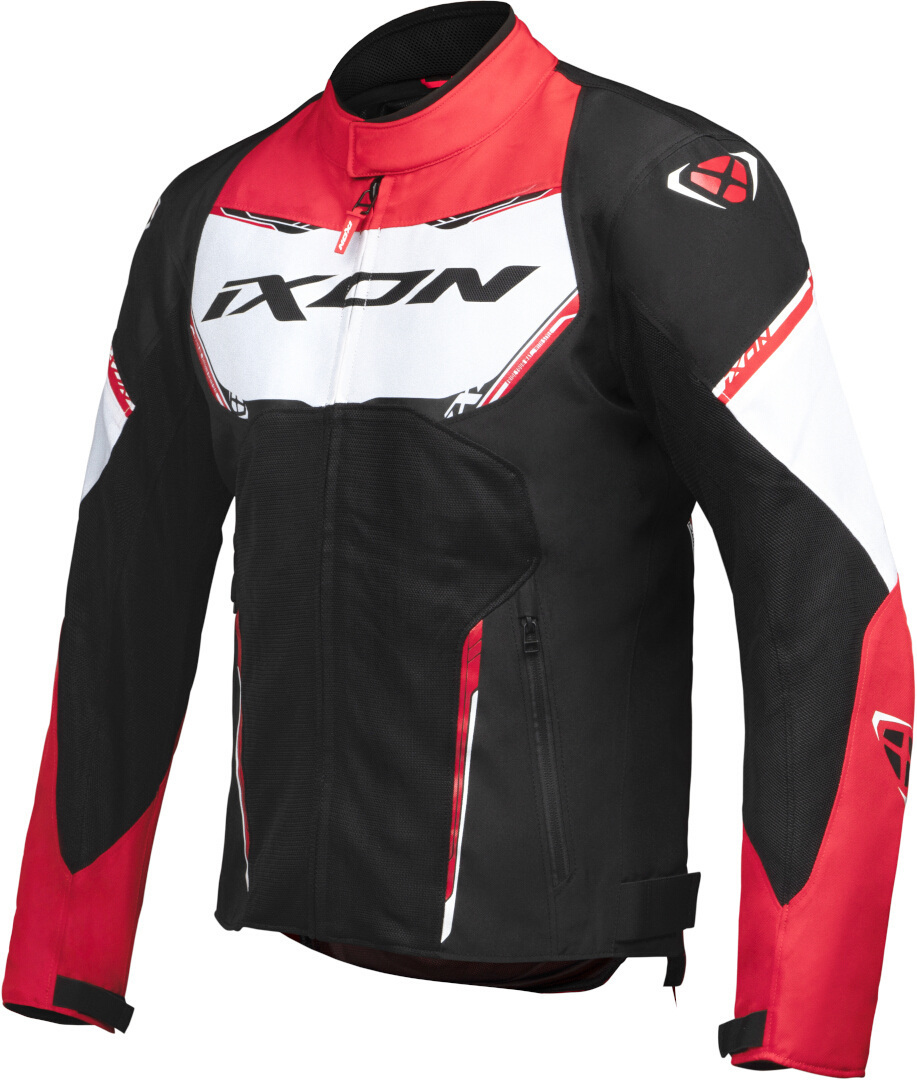 Ixon Striker Air Motorcycle Textile Jacket black/white/red L Figure 1