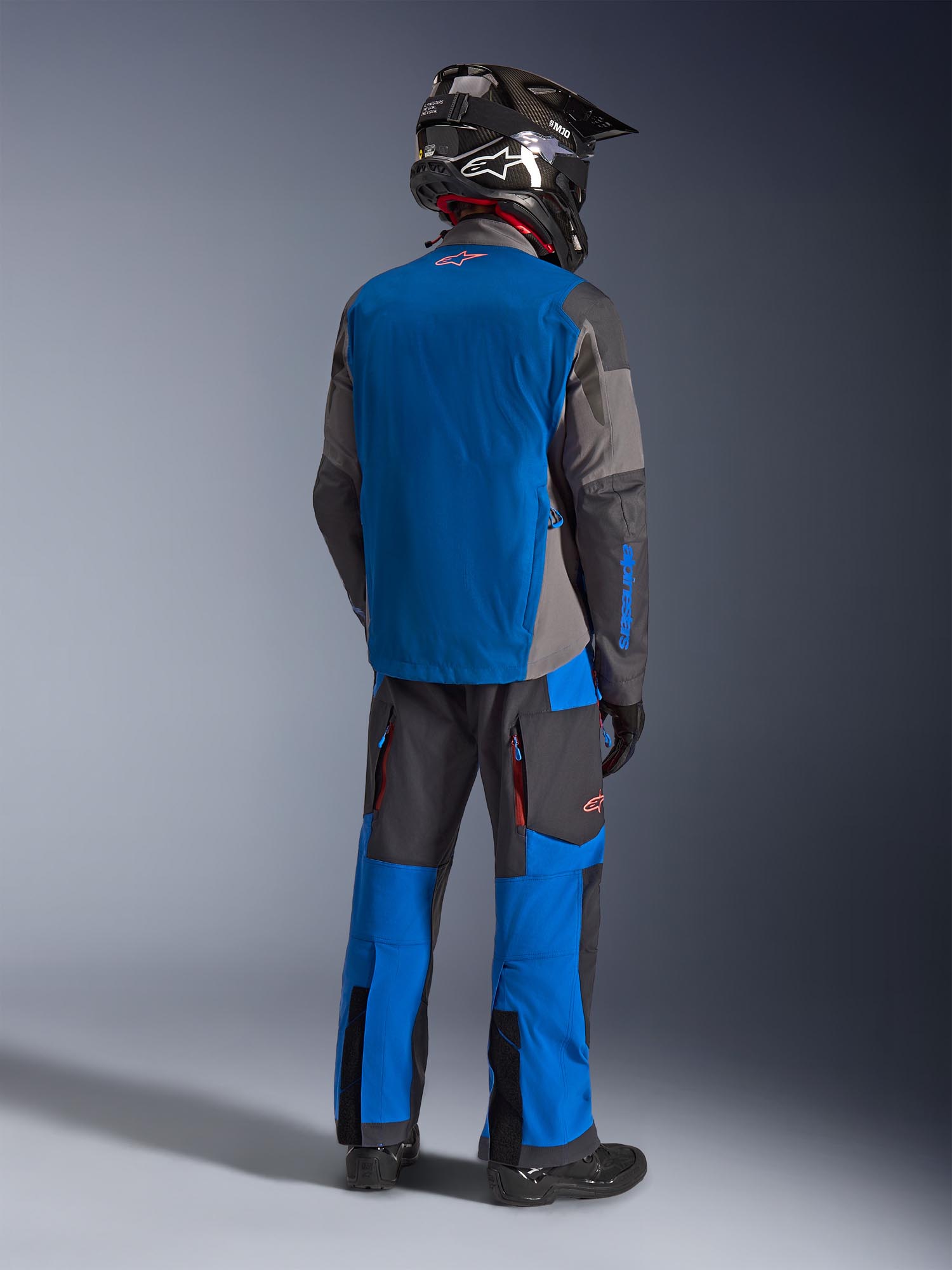 Alpinestars Maxdura Drystar XF waterproof Motorcycle Textile Jacket blue/grey S Figure 10