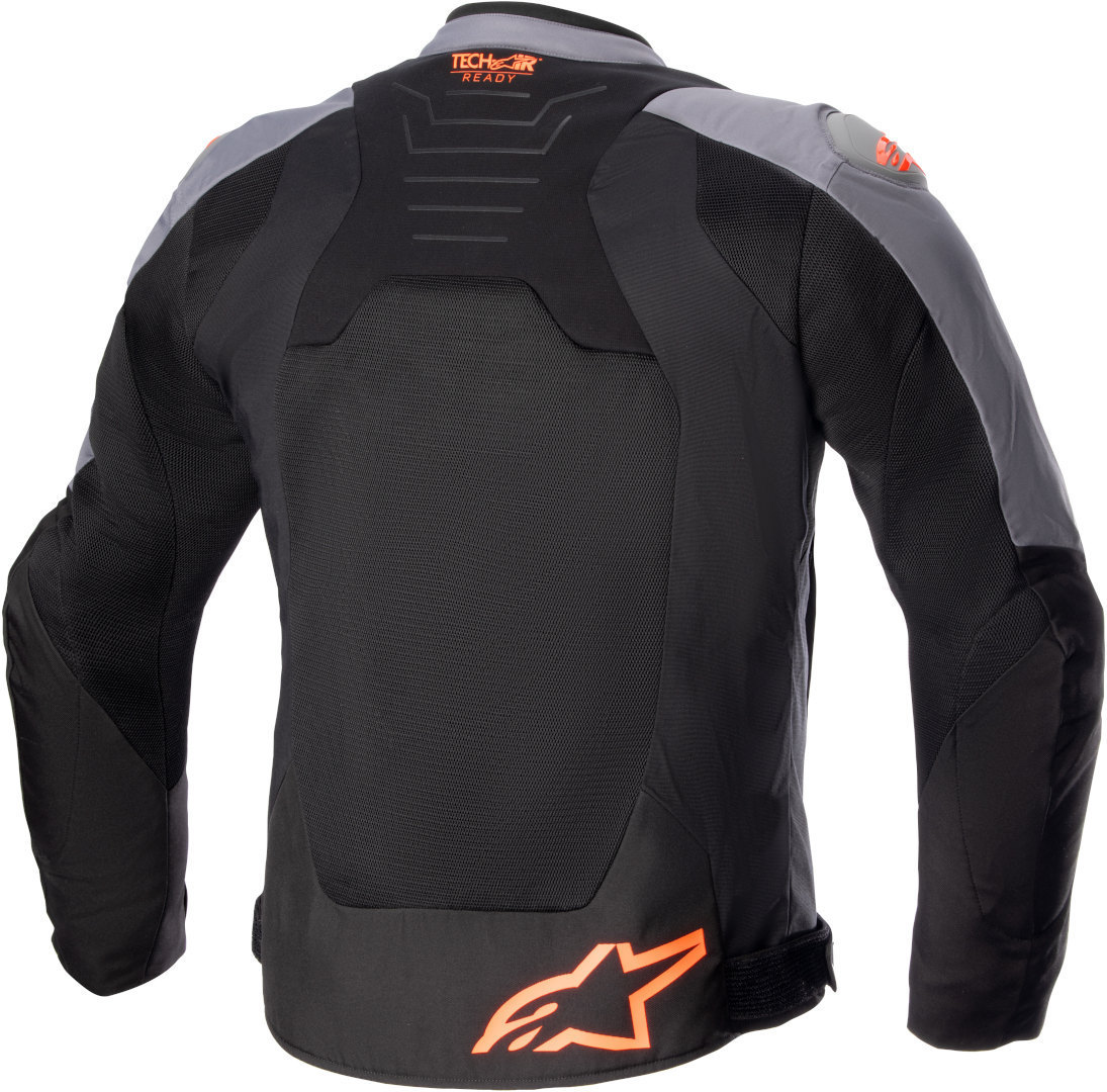 Alpinestars SMX Air Perforated Motorcycle Textile Jacket black/grey/orange M Figure 2
