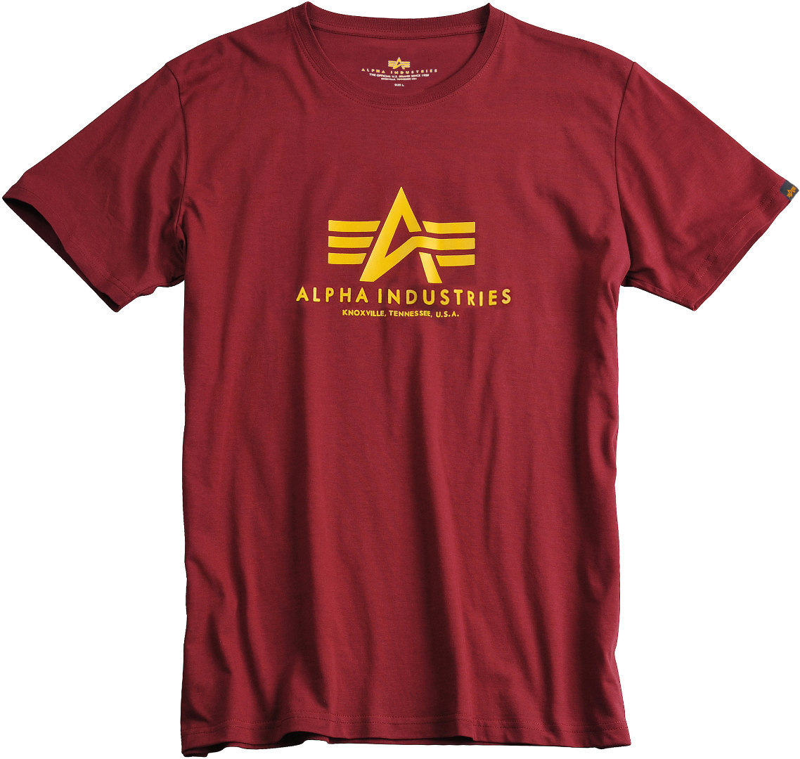 Alpha Industries Basic T-Shirt Rouge bordeaux XXL Figure 1