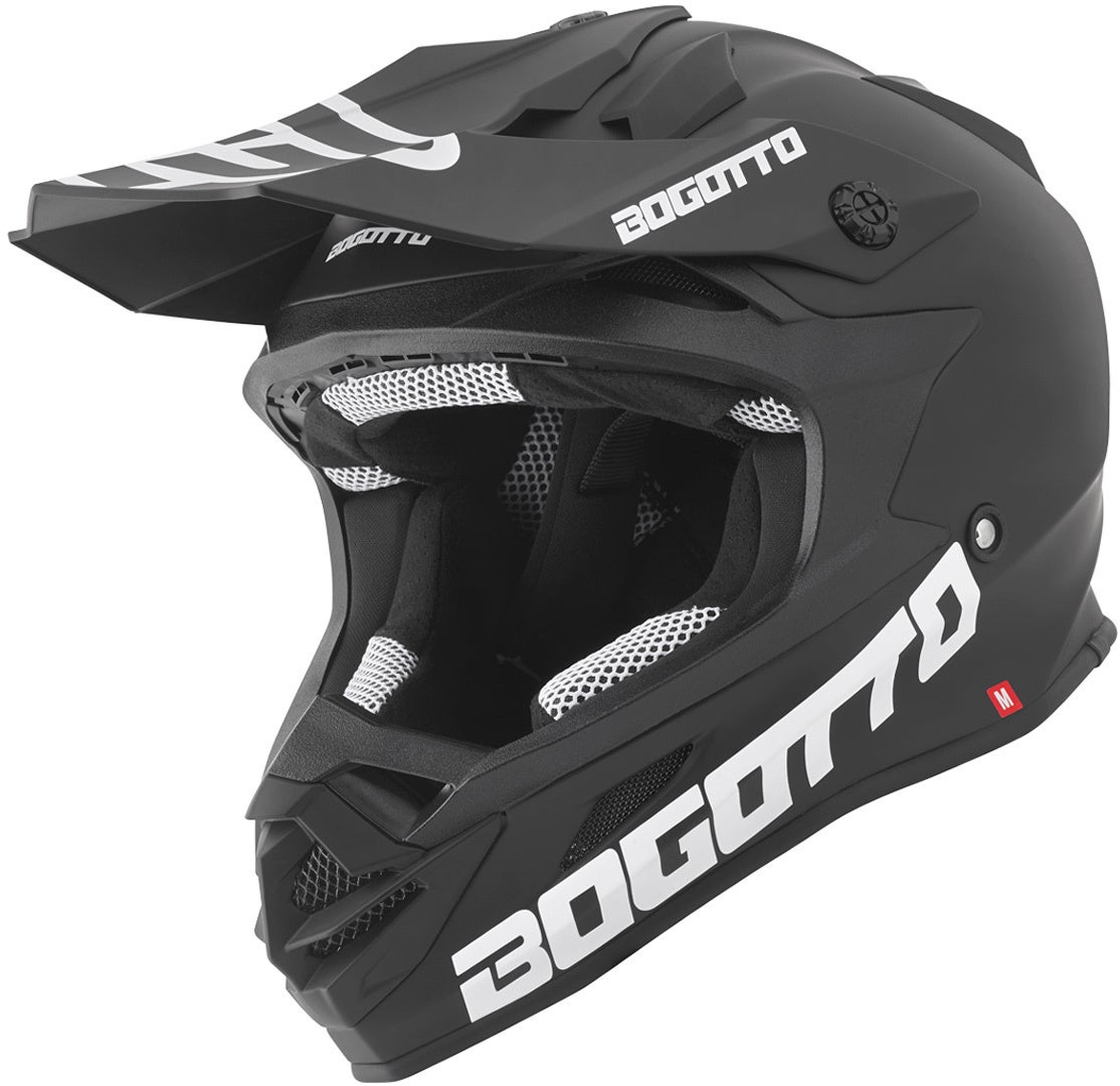 Bogotto V328 Glasfiber Motocross Hjelm Sort S Figur 1