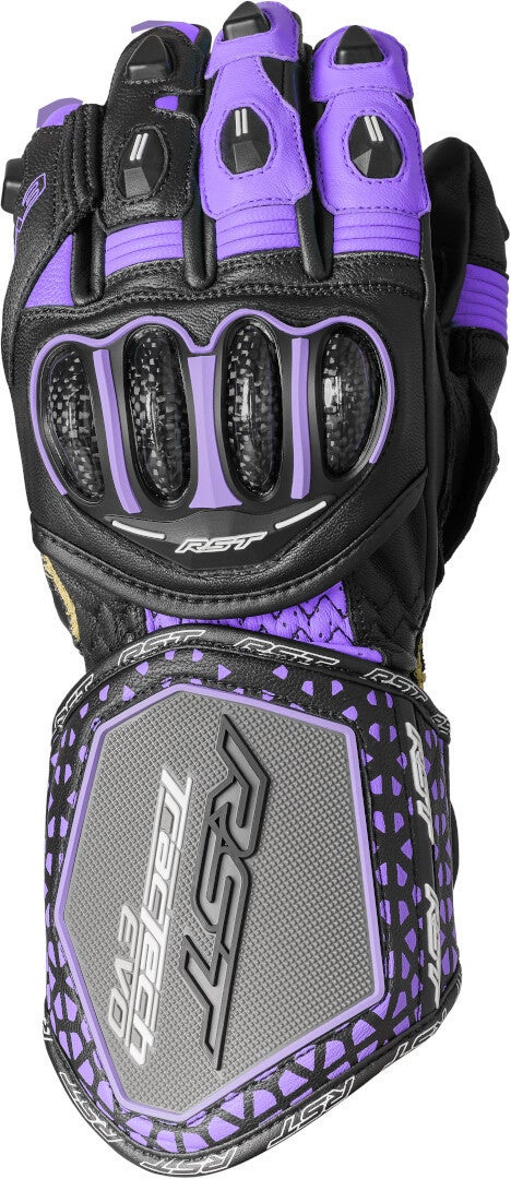 RST TracTech Evo 4 Dames Motorhandschoenen zwart/paars L Figuur 1