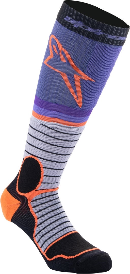 Alpinestars Pro Motocross Socken schwarz/lila L Abbildung 1