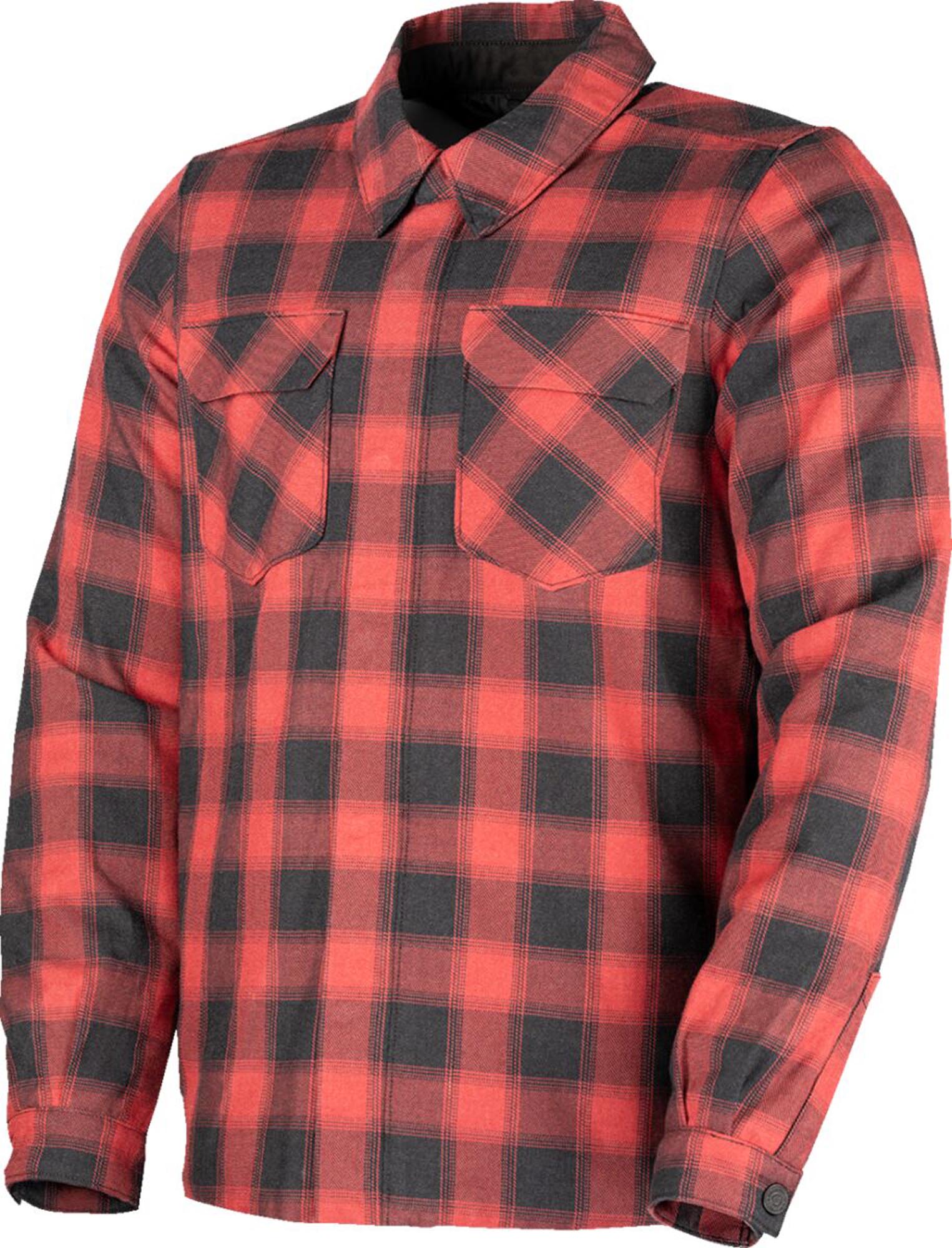Icon Fallblock Motorcycle Shirt red/black 2XL Figure 1