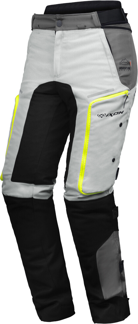 Ixon Vidar Motorfiets textiel broek Zwart/lichtgrijs XL Figuur 1